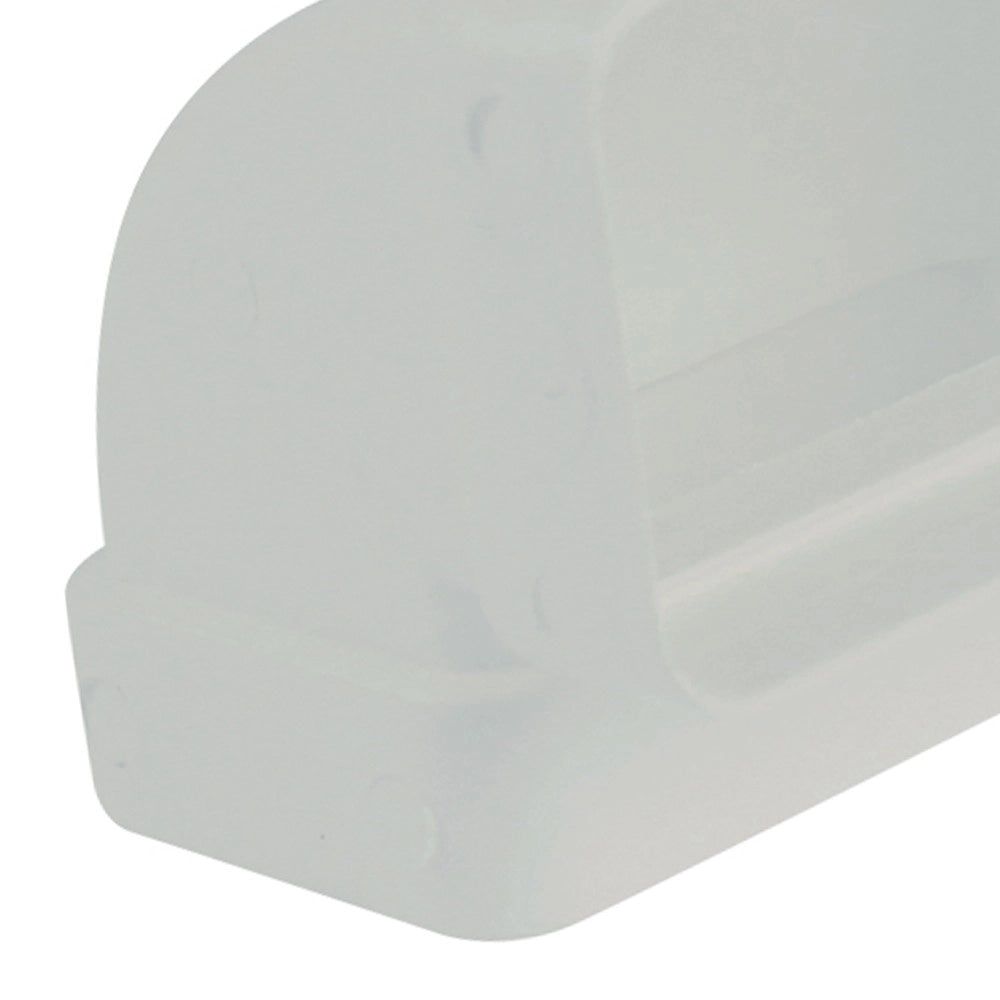 Gomito 90gradi rettangolare vert. 55x110mm bianco per cappe