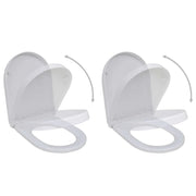 Set di due sedili per WC con coperchio in plastica bianca 02_0002956