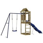 Area giochi esterna con altalene scivolo e robuste strutture per arrampicarsi  giochi da giardino 90 x 64 x 238 cm legno di pino impregnato 02_0004844