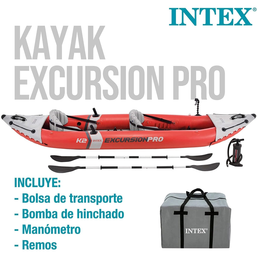 Canoa Gonfiabile 2 Posti Intex Excursion Pro 384 x 94 x 46 cm