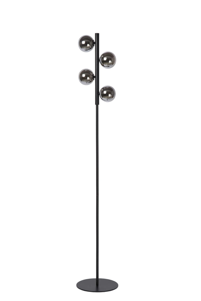 Lampada da terra Lucide Tycho 4 luci G9 nera 154cm