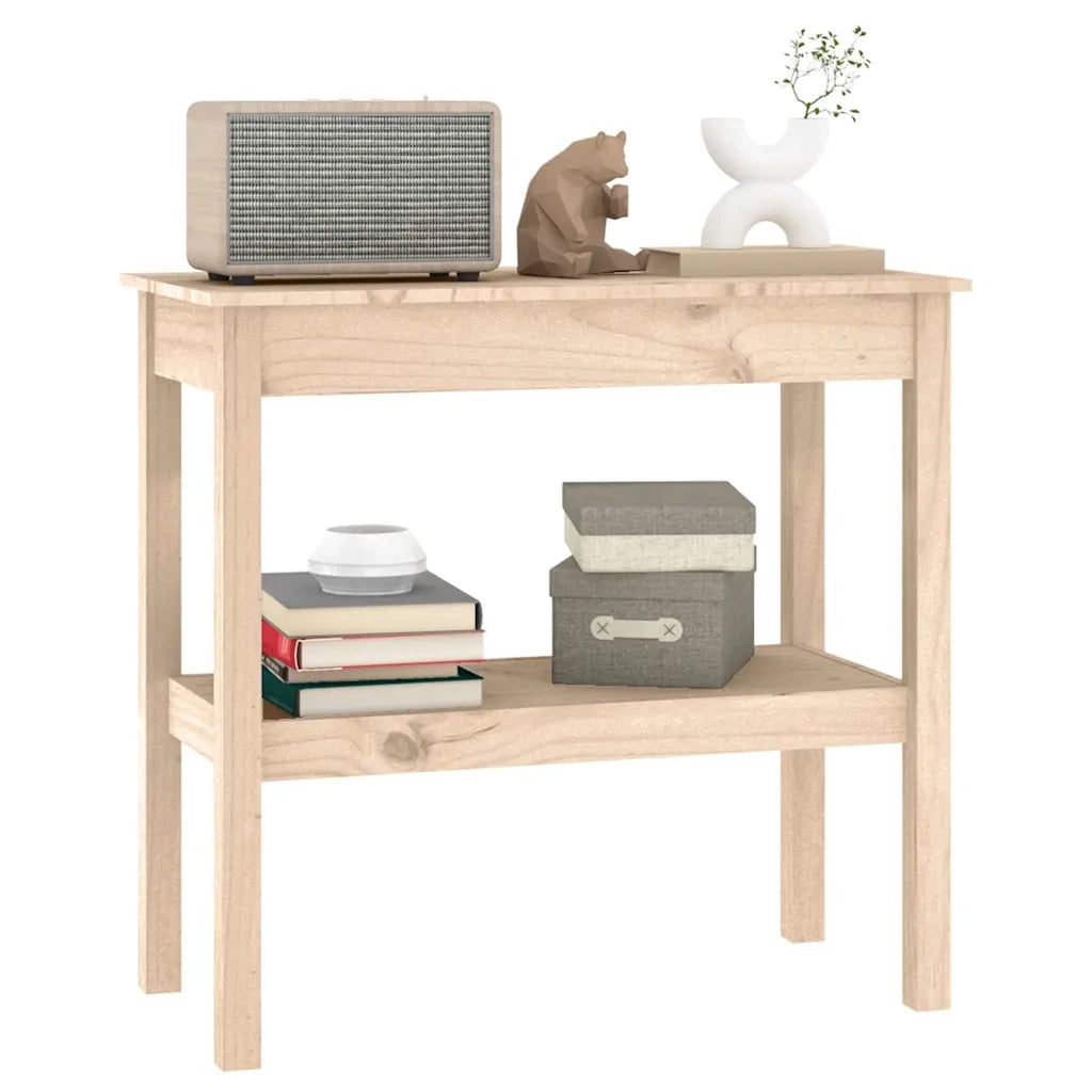 Tavolo Consolle 80x40x75 cm in Legno Massello di Pino cod mxl 23286
