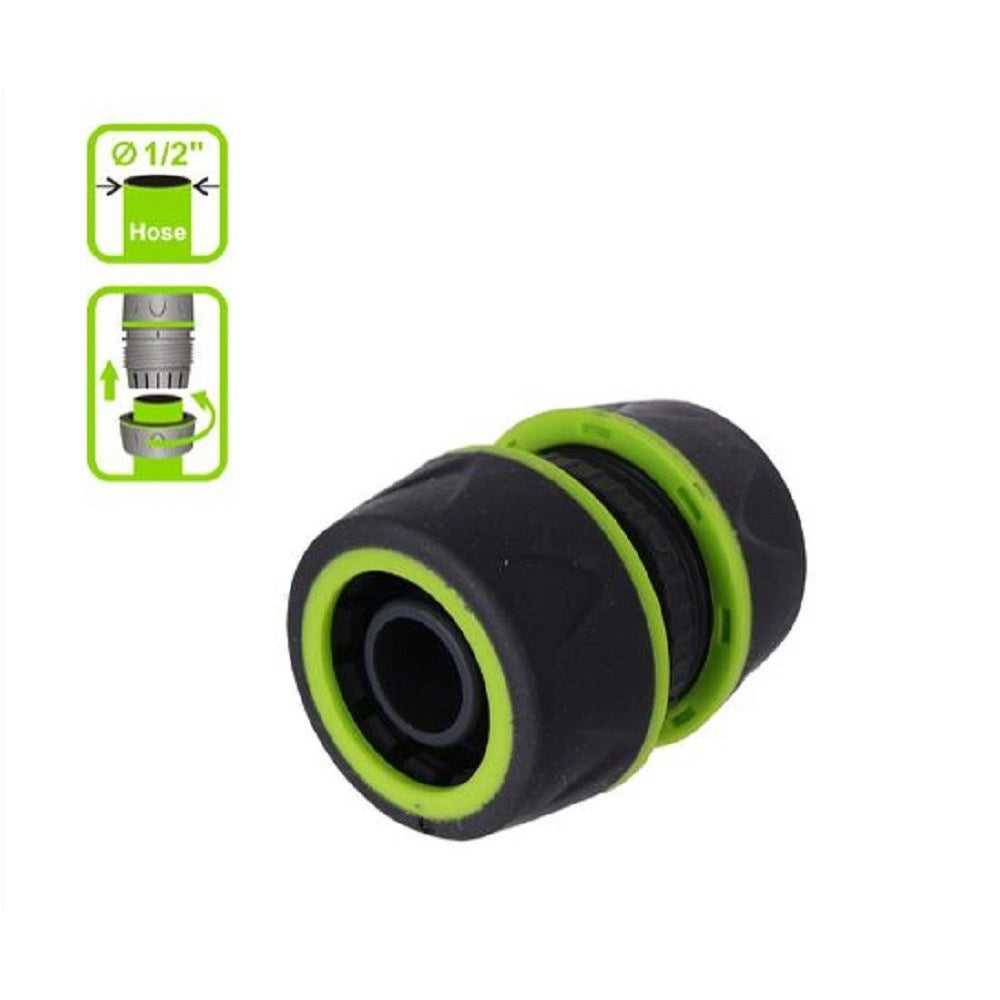 Trade Shop - Connettore Giunzione Tubi Da 1/2" Innesto Riparatore Con Inserti In Gomma 94762 -