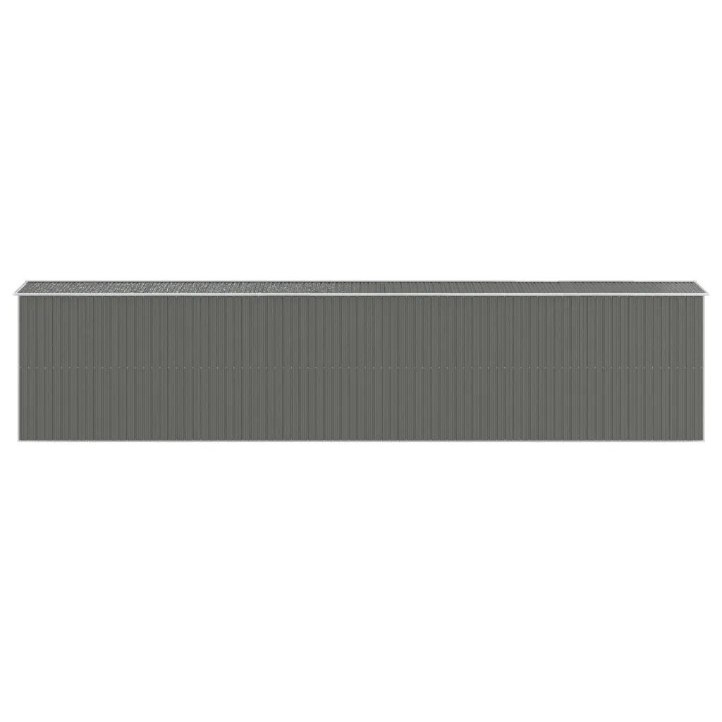 Capanno da Giardino Grigio Chiaro 192x938x223cm Acciaio Zincato 3147447