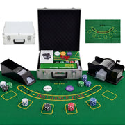 Set Poker 500 Fiches ¨C Xylo ¨C Custodia ABS con Carte, Dadi, Dealer, Tappeto