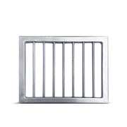 Griglia per Vasca Fontana Oslo 28,6x21,6x1 cm in Ferro Zincato Grigio