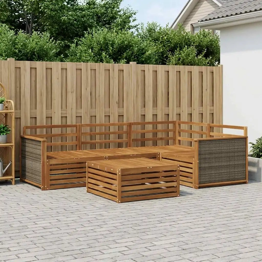 Set di divani da esterno 5 pcs Naturale 3383317