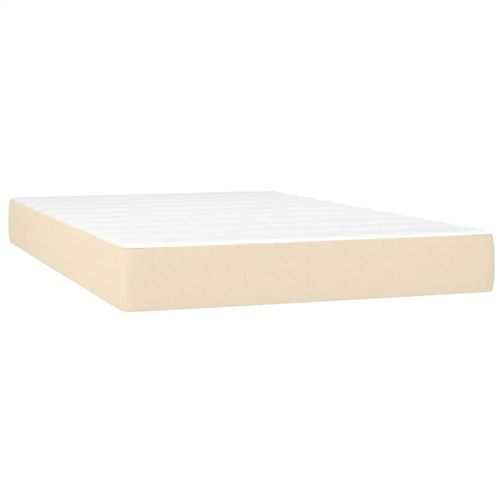 Giroletto a Molle con Materasso Crema 120x200 cm in Tessuto cod mxl 59264