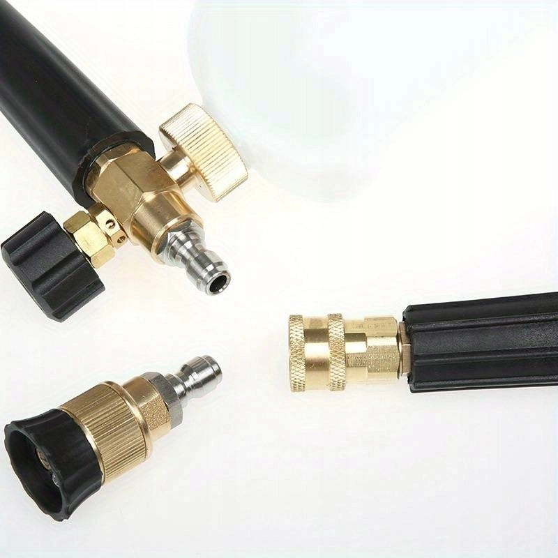 Adattatore per Montaggio Schiumogeno GZ 1/4" su Attacco Rapido 1/4" – Alluminio Resistente, Pressione Fino a 160 Bar