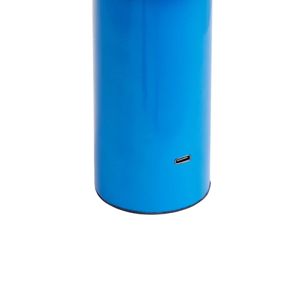 Lampada da tavolo senza fili in ferro blu per interni e per esterni