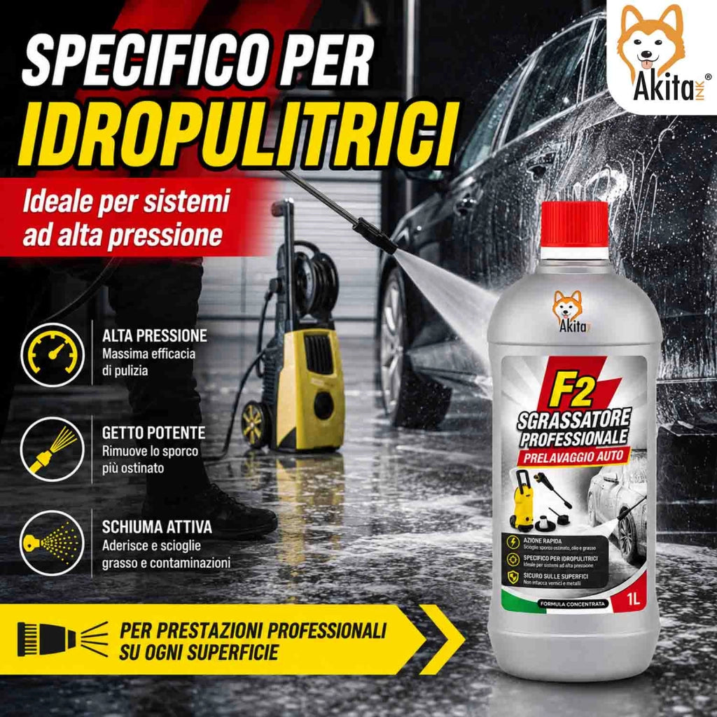 Akitaink Sgrassatore Idropulitrici Auto F2 1 L