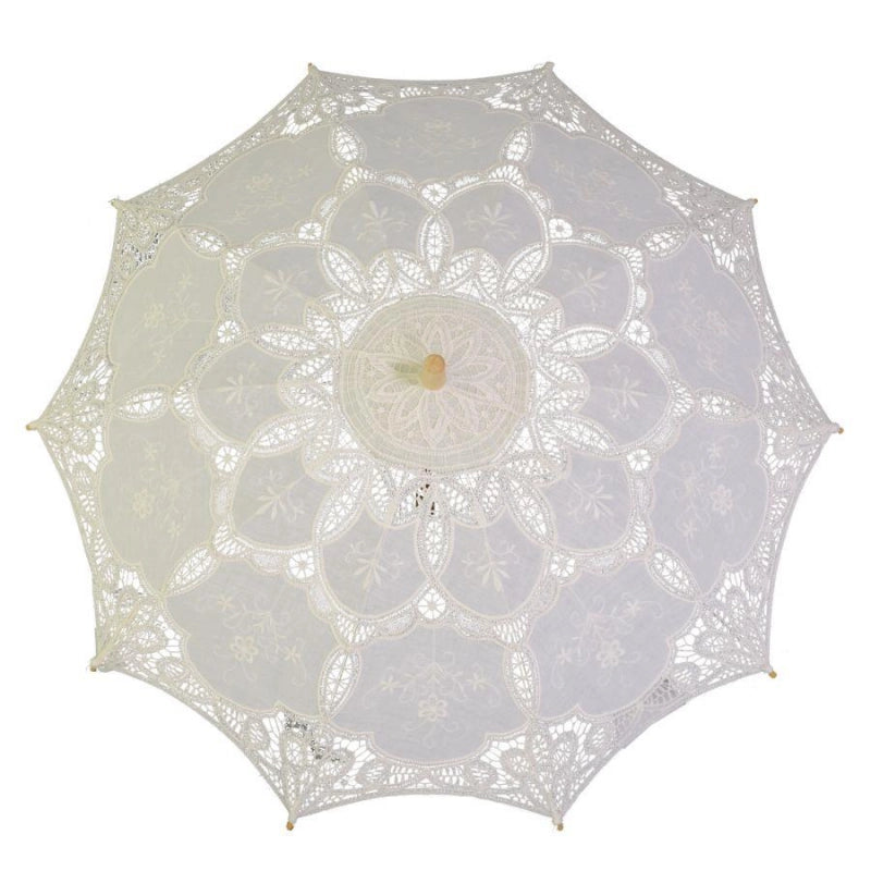 Ombrello pizzo crema cmÃ¸85x67