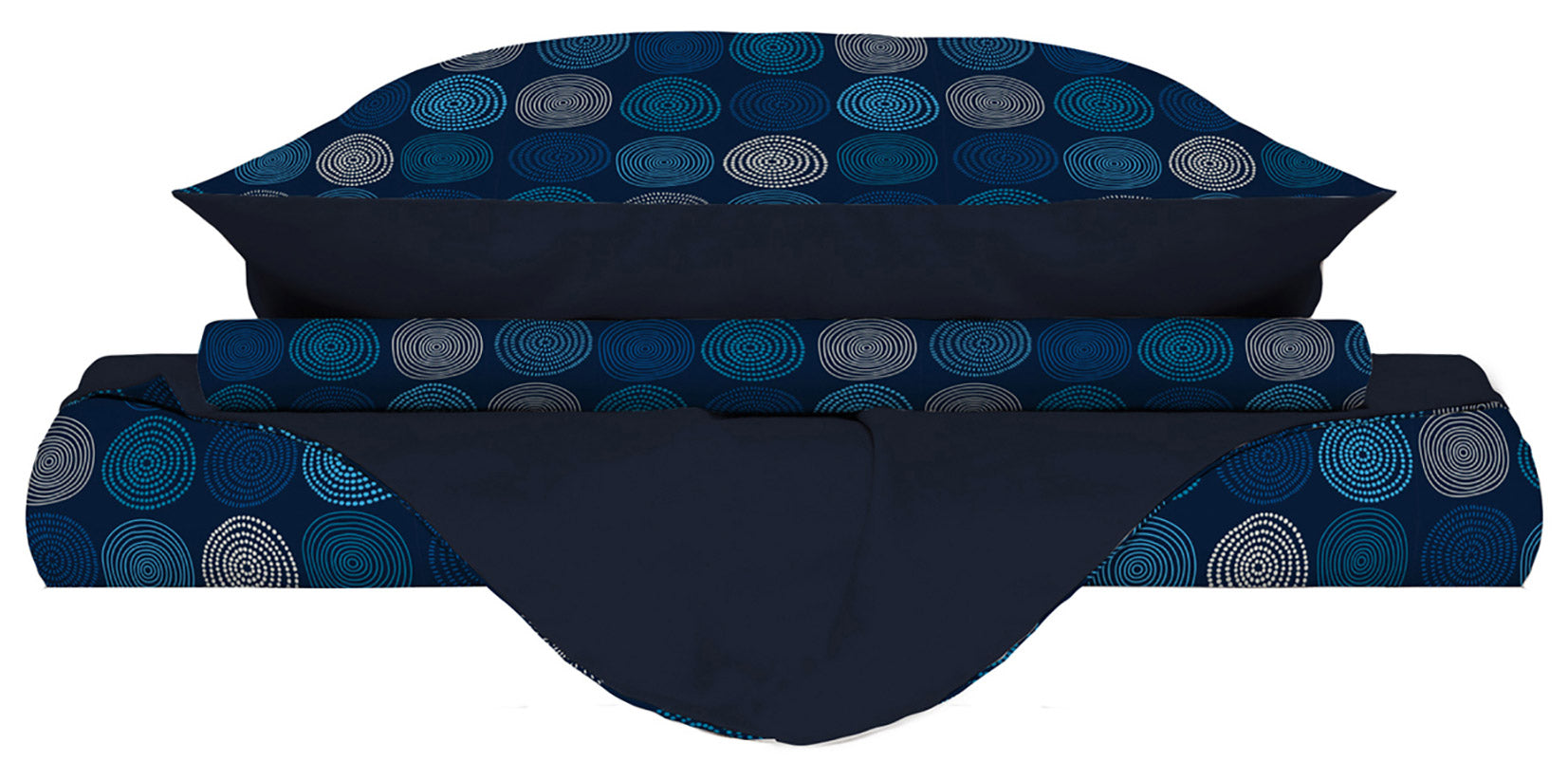 Copripiumino Singolo con Stampa sul Sacco e Federe Doubleface Ipnotic