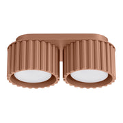 Plafoniera moderna mocca ovale 21cm 2xGX53 VISTAO Pure