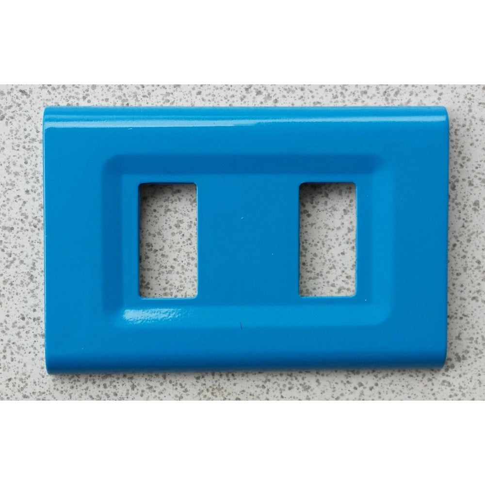 Trade Shop - Placchette Placche In Abs Serie Magic Elite Bticino Compatibili Color Copriprese - Turchese -2 Fori     -