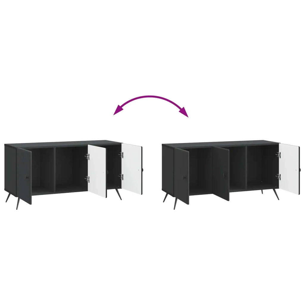 Mobile TV Nero 99 x 34,5 x 50 cm Legno ingegnerizzato