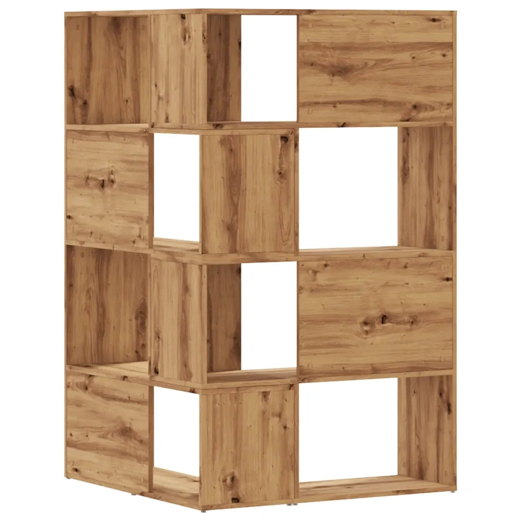 Libreria 4 Ripiani Rovere Artigianale 85x85x140 cm Truciolare 3307818