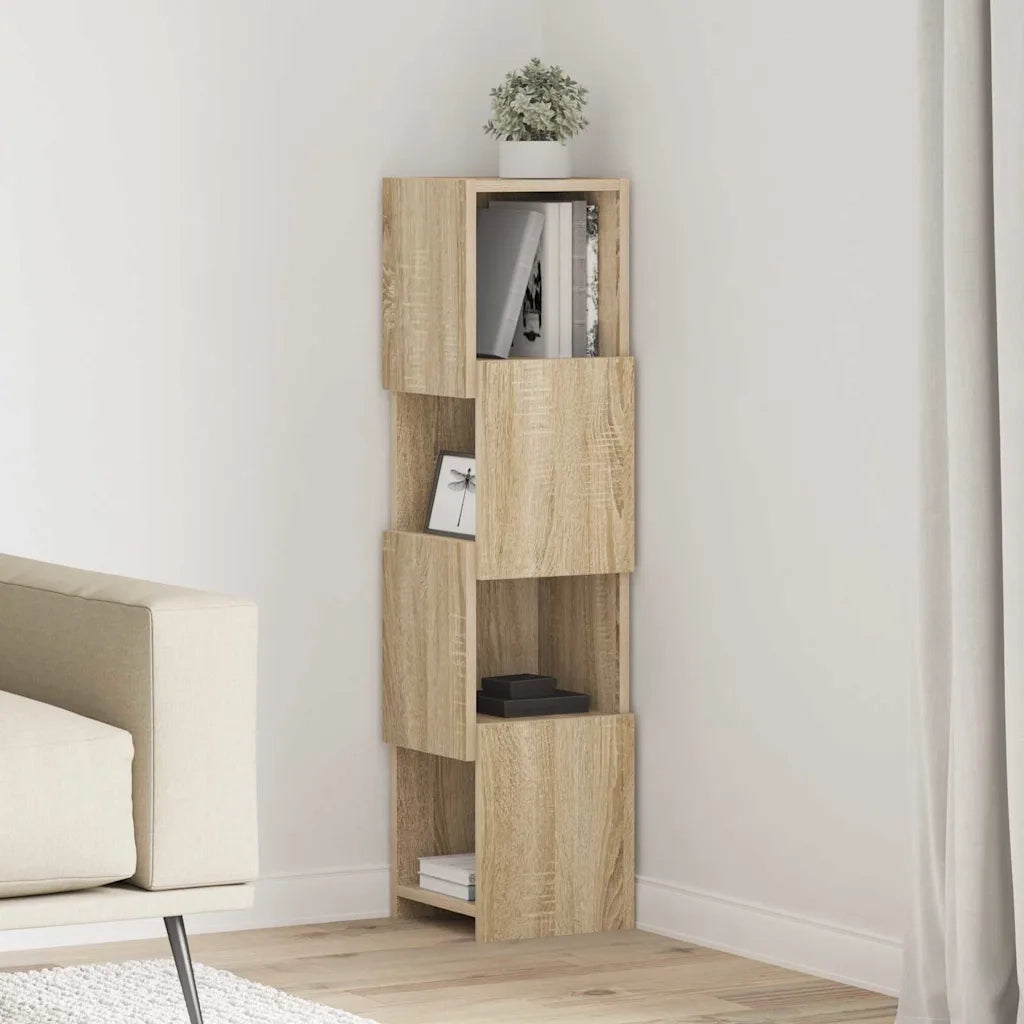 Mobile angolare Rovere Sonoma 25,5x25x102cm Legno multistrato 889807