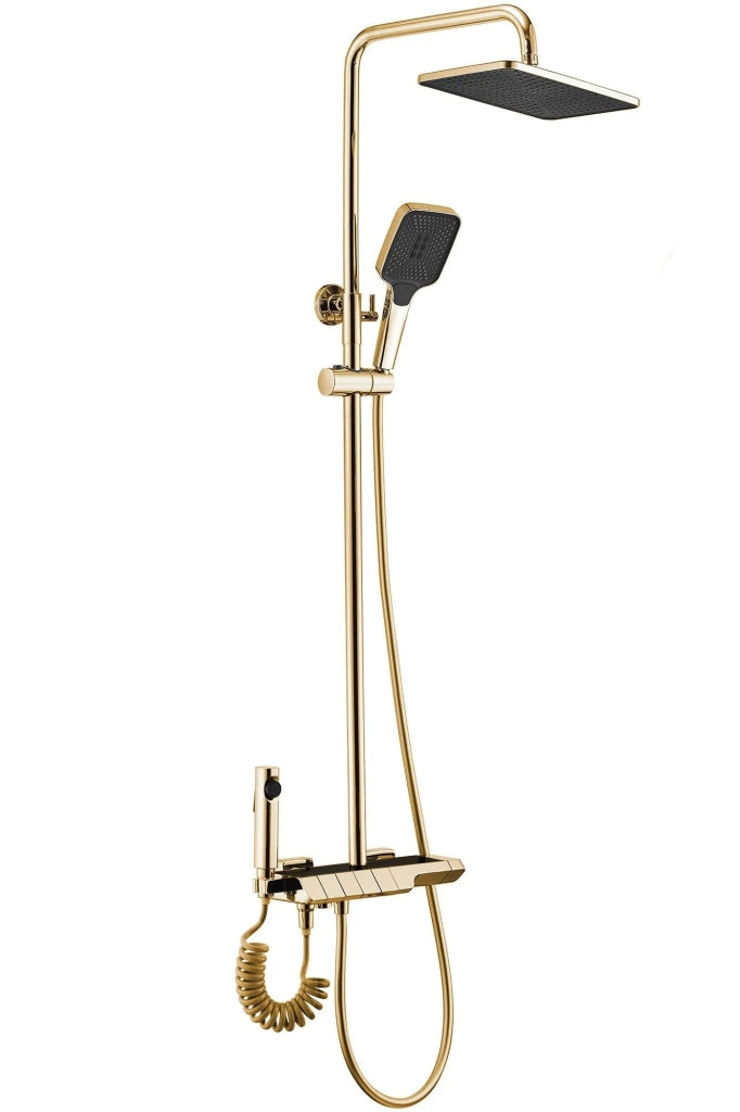Set Doccia Con Termostato Rea Rob Gold