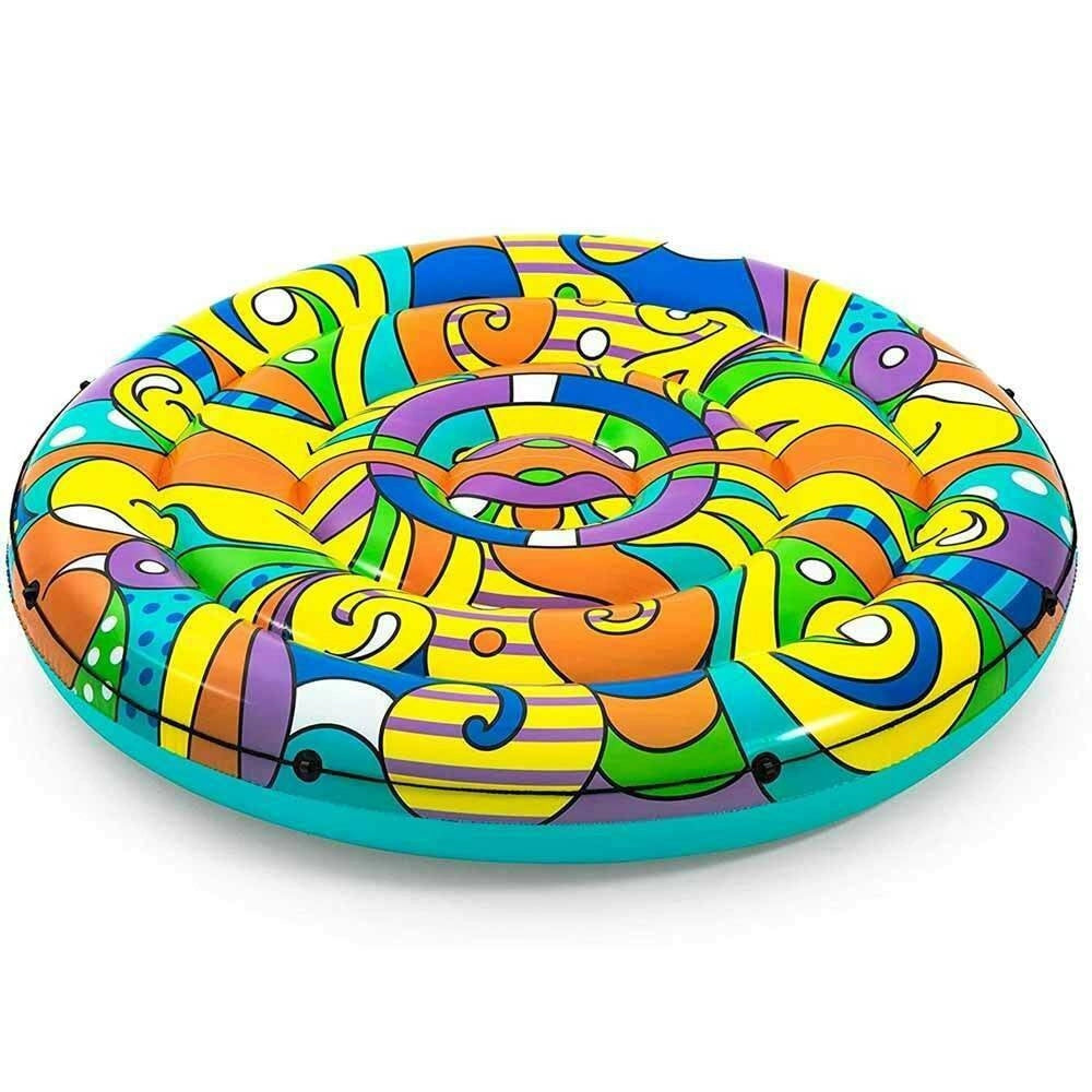 Trade Shop - Materassino Isola Gonfiabile Pop Art Collection Pvc Mare Piscina 188 Cm -