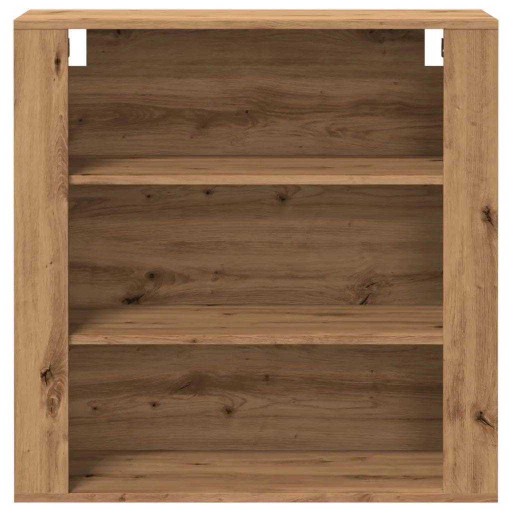 Mobile a Parete Rovere Artigianale 80x33x80cm Legno Multistrato