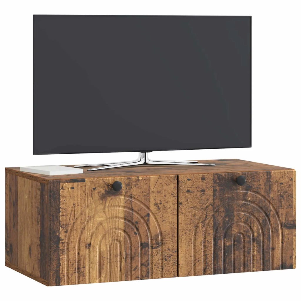 Mobile Porta TV da Muro Legno antico 78,5 x 41 x 30 cm 898183