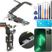 Adattatore Dock per iPhone 13 Pro Max - Caricabatteria e cavo flessibile - Compatibile con porta di ricarica USB tipo C - Sostituzione.