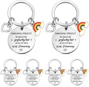 Sostegno per le Chiavi Arcobaleno - Regalo di Addio - Dono di Incentivo - Ringraziamento - Etichette per le Chiavi - Positività e Speranza - Regalo