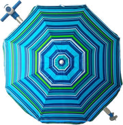 Parasole da spiaggia 200 cm resistente al vento in alluminio 8 + 8 stanghe anti-giramento - Grandezza extra - 16 kg (colore 5) - Grande Moderno