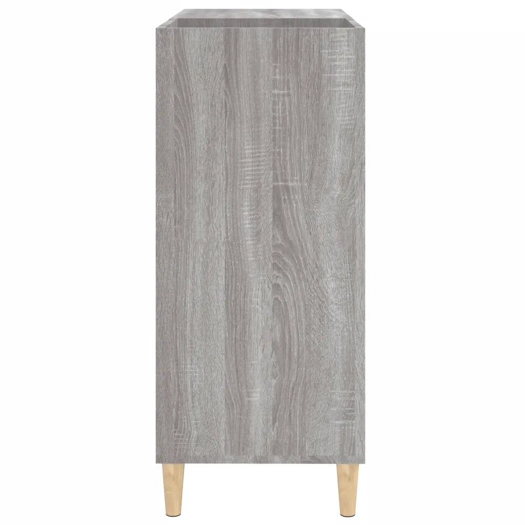 Mobile Porta Dischi Grigio Sonoma 84,5x38x89 Legno Multistrato 831995