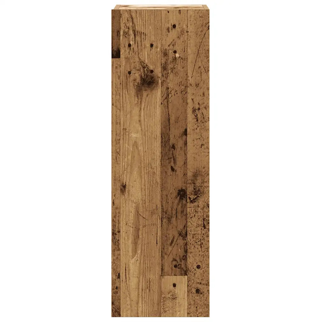 Set Mobile TV 5 pz | Armadietto TV | Mobile Porta TV Montato a Parete Legno Antico in Truciolato