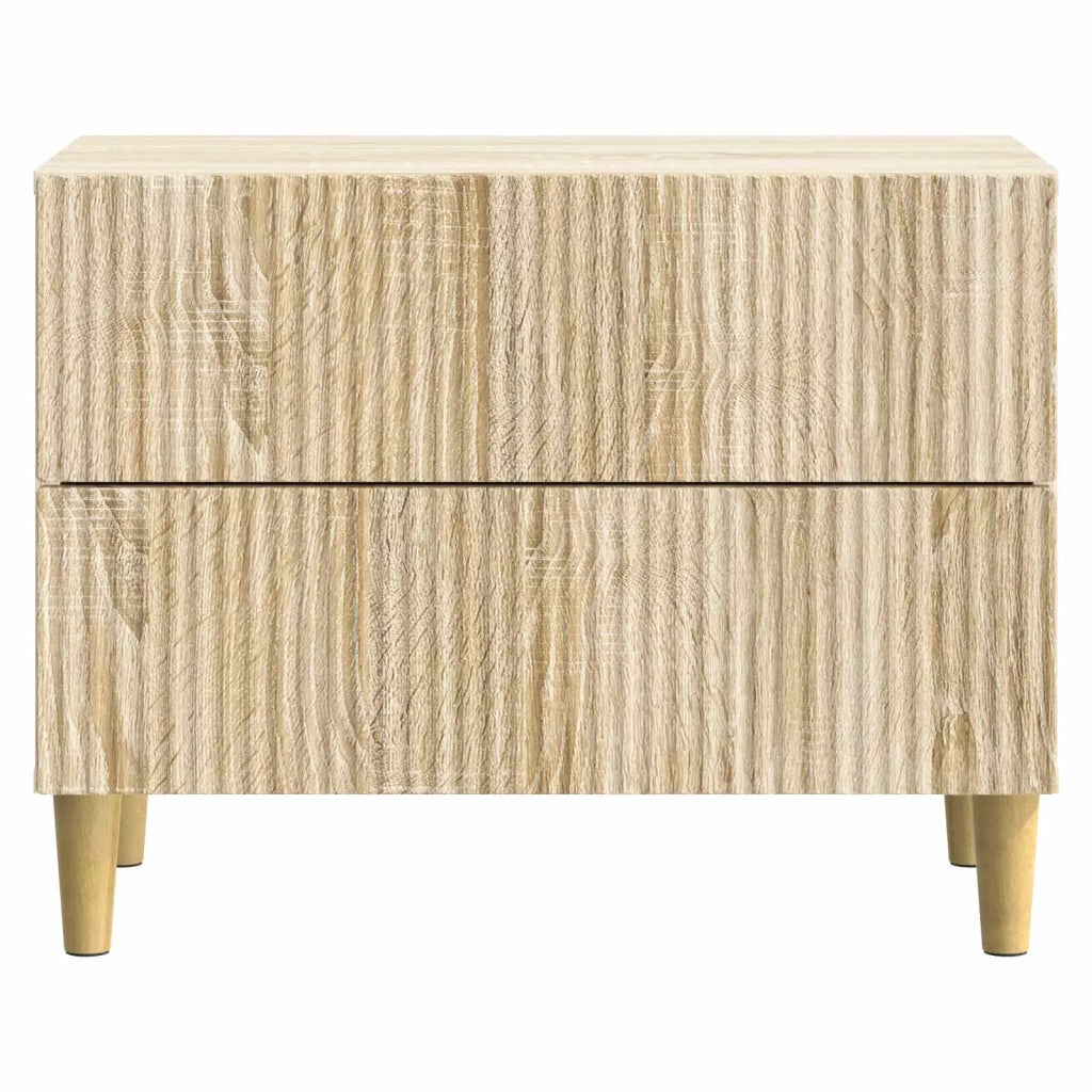 Armadio da Notte con cassetto Rovere Sonoma 62 x 34,5 x 48 cm