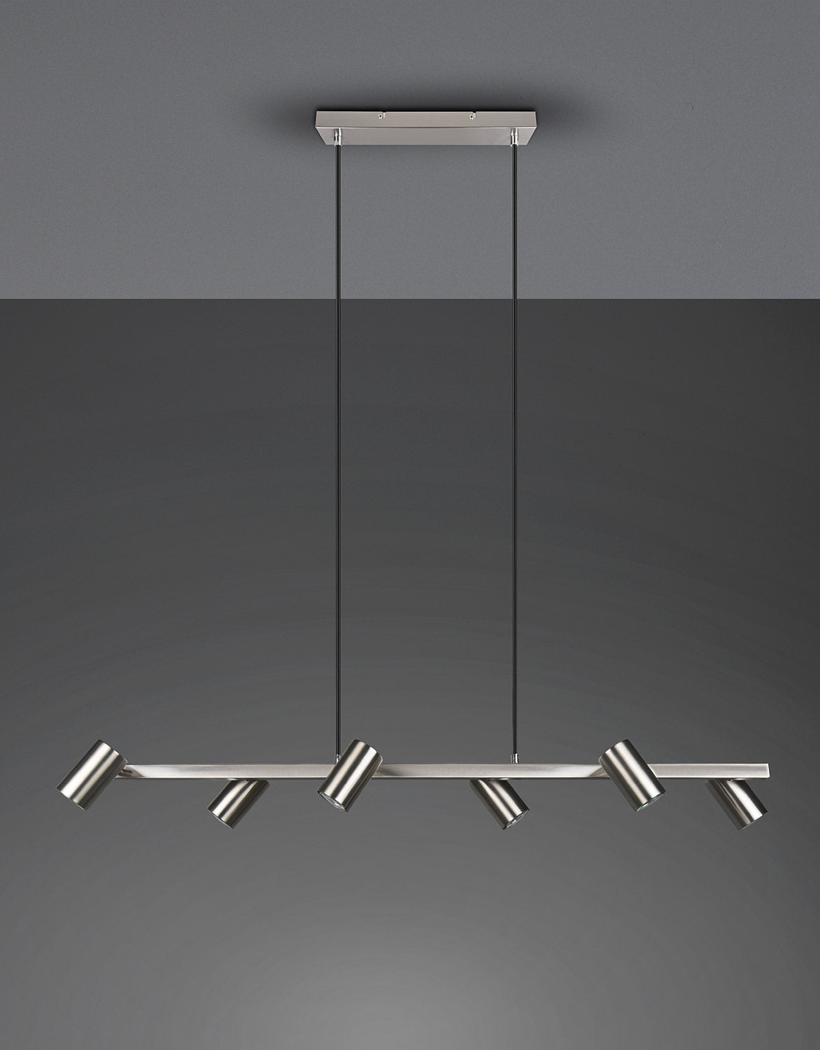 Lampada a Sospensione da Interno Attacco GU10 in Metallo Nickel Opaco