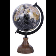 MAPPAMONDO GEO CON BASE IN LEGNO 15,5X14X26 NATURALE,LEGNO