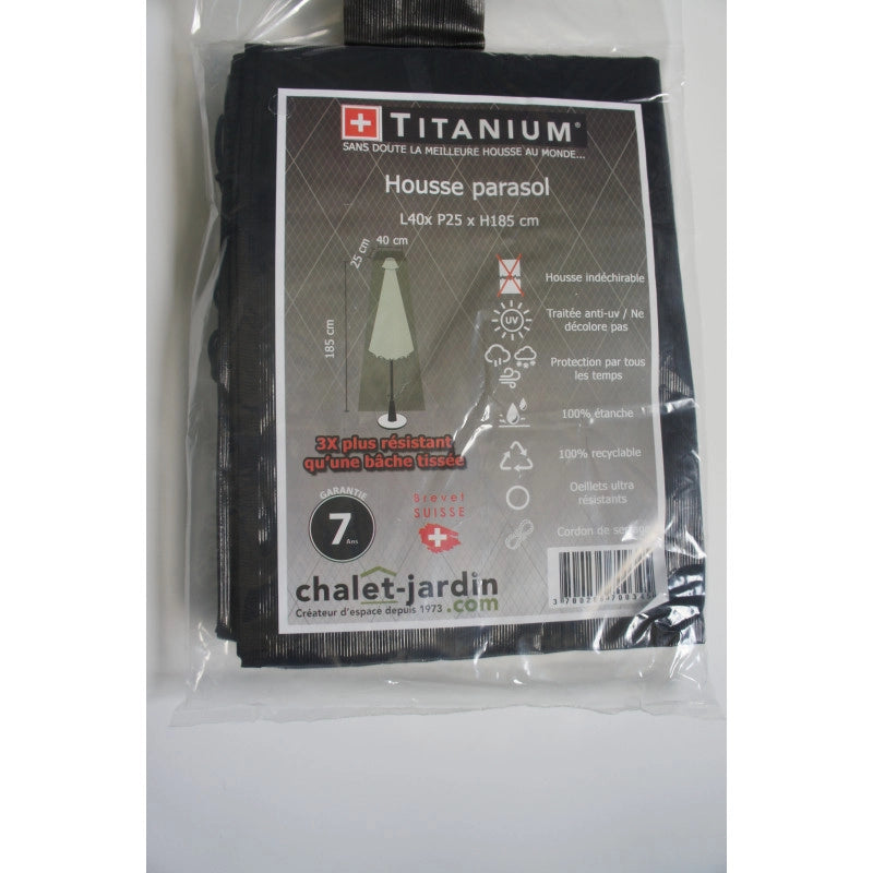 Copertura TITANIUMÂ® per ombrellone 185 x 40 x 25 cm