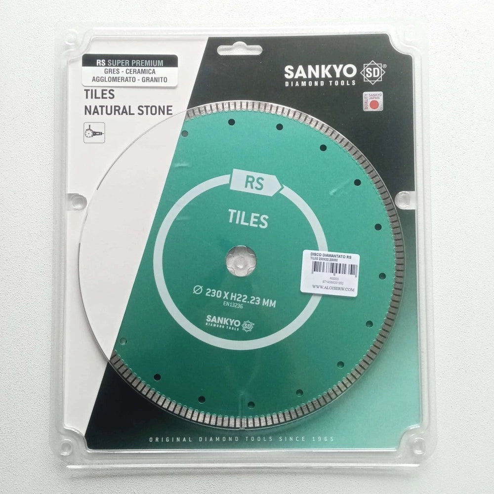 Sankyo rs 230mm disco diamantato universale per taglio piastrelle agglomerato granito