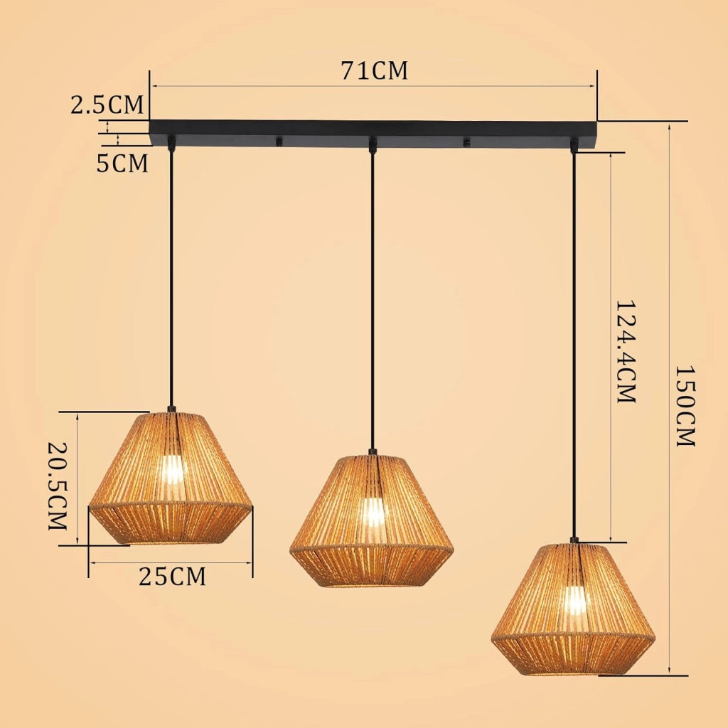 Lampada a sospensione ZMH regolabile retr¨° nera vintage 150 cm E27 Lampadine max. 25 W (lampadina non inclusa)