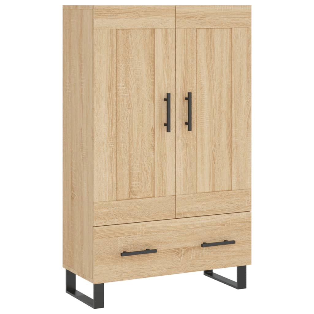 Buffet credenza cassettiera armadio mobile contenitore organizer cucina soggiorno salotto rovere Sonoma alto 69,5 x 31 x 115 cm legno ingegnerizzato marrone 02_0034083