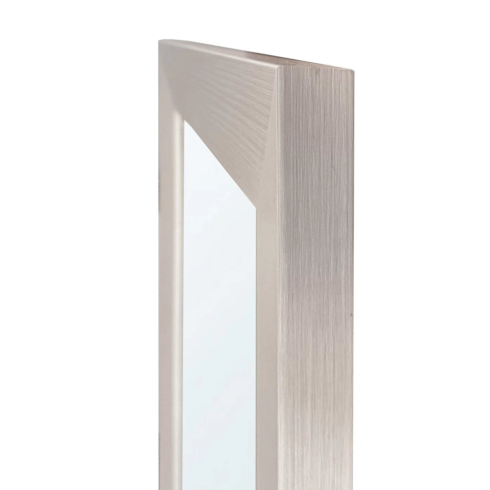 Specchiera Loto Rettangolare con Cornice larice beige 102x65 cm. – Eleganza Naturale per Ogni Ambiente