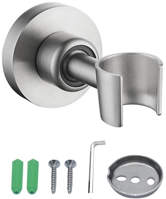 Supporto doccia 360° girevole - Acciaio inossidabile - Braccio di supporto per parete - Universale - Resistente allo shock - Materiale duraturo