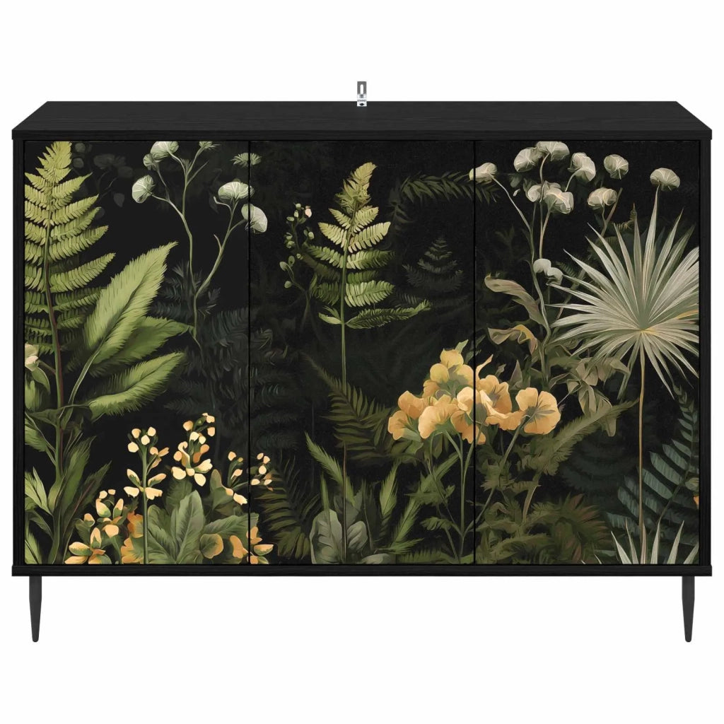 Credenza RHENEN Rovere Nero 102 x 33 x 76 cm 8006969
