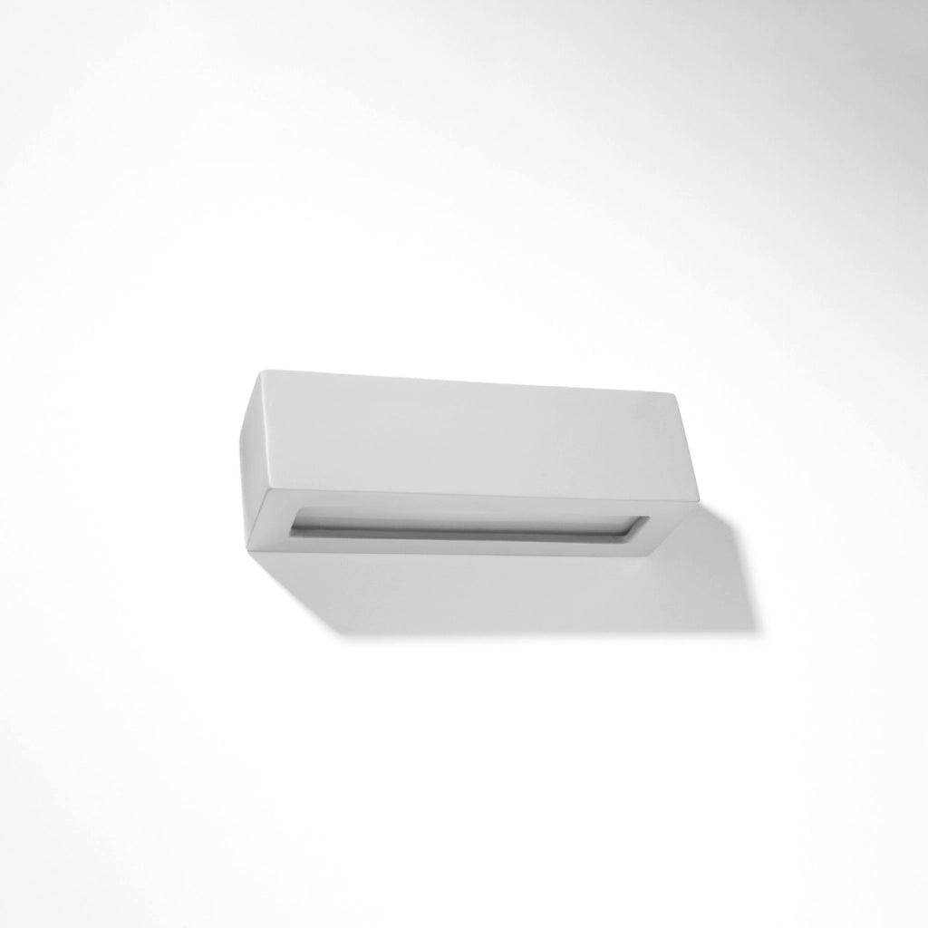 Applique da parete Pure Lume POLARO grigio E27 ceramica