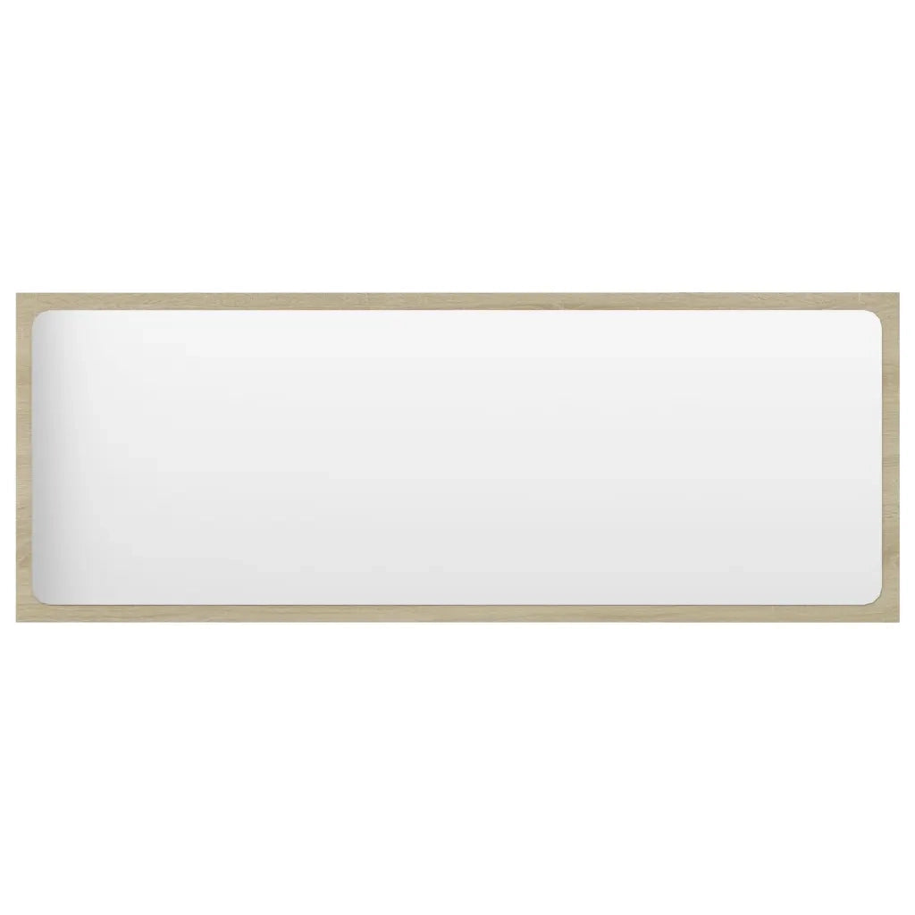 Specchio da Bagno Rovere Sonoma 100x1,5x37 cm Legno Multistrato 804633