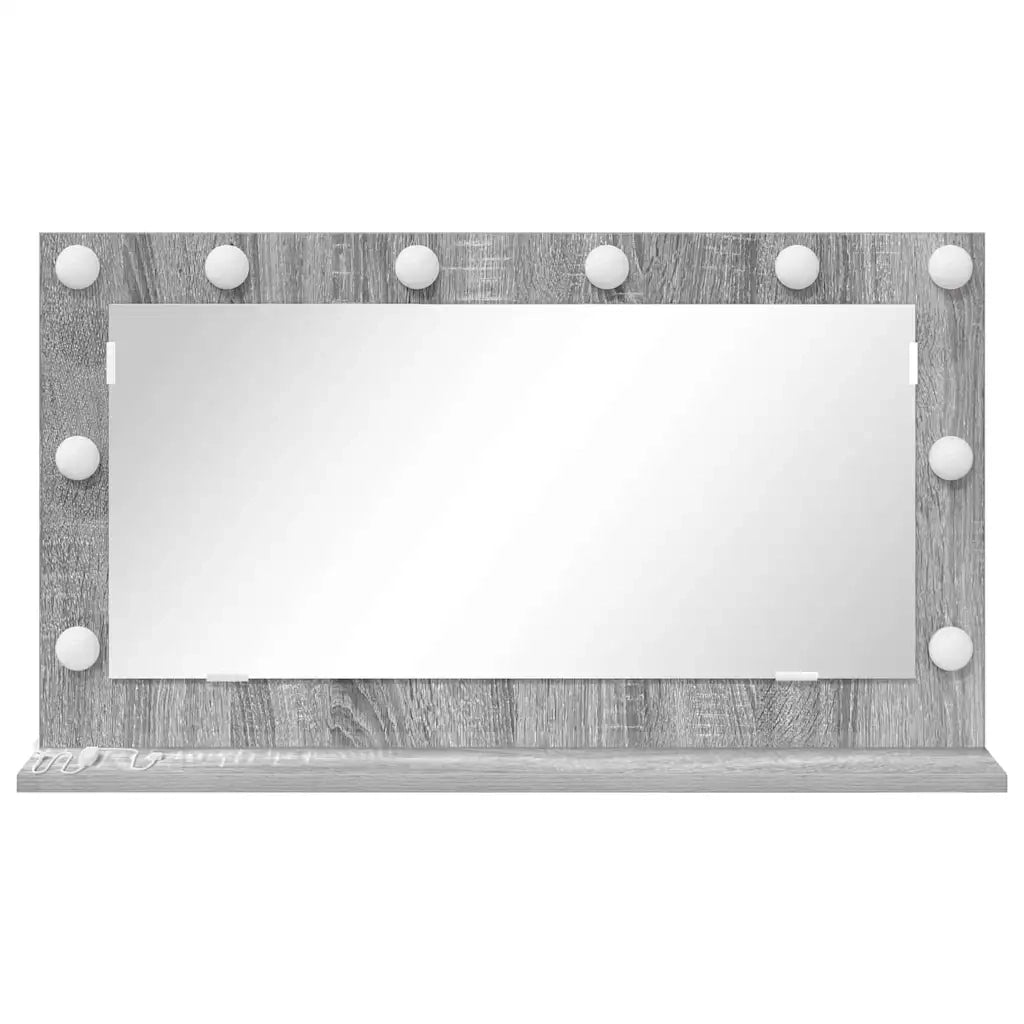 Specchio da Vanità Grigio Sonoma 80 x 45 x 18 cm Rettangolare 868322