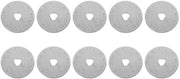 Set di 10 Lame di Rasoio Rotanti in Acciaio Inox - Prestazioni di Taglio Elevate - Per Stoffe/Papier/Leather - Rasoio Rotante