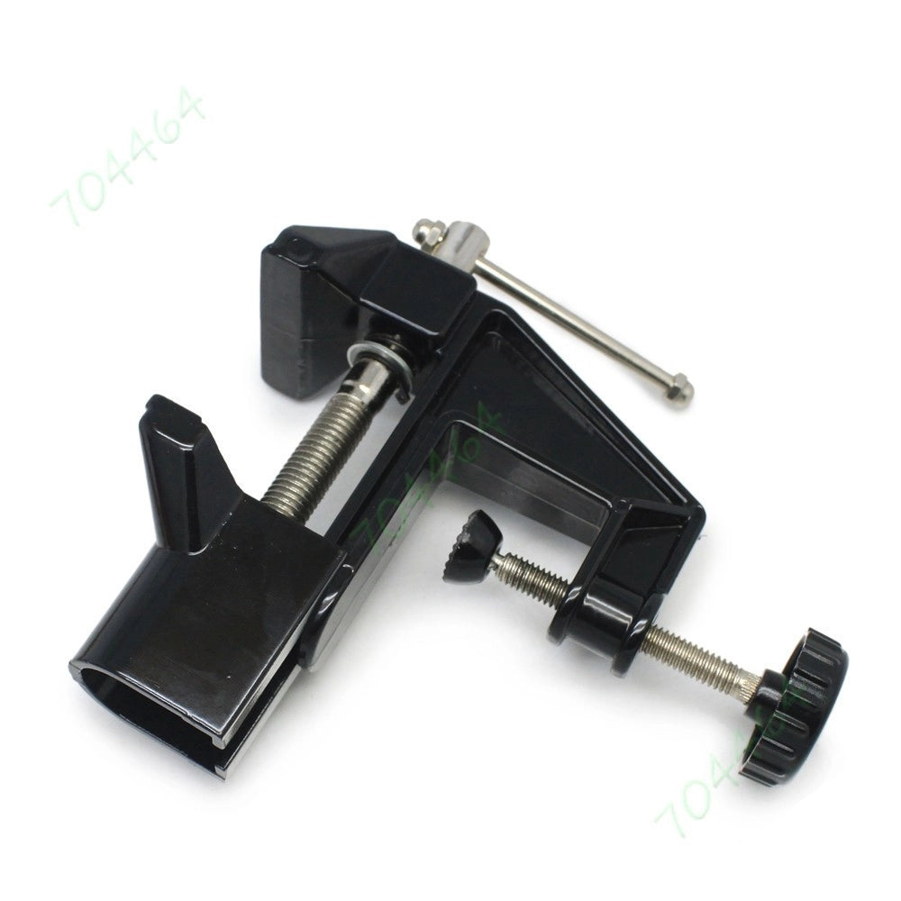 Trade Shop - Morsa Da Banco 50 Mm Fisso Tavolo Morsetto Girevole Base Fissa -