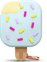 Case per AirPods con Chiusura con Chiave compatibile con AirPods 3 - Supporta Ricarica Senza Fili, Design Carino, Resistente ai Colpi (Menta)