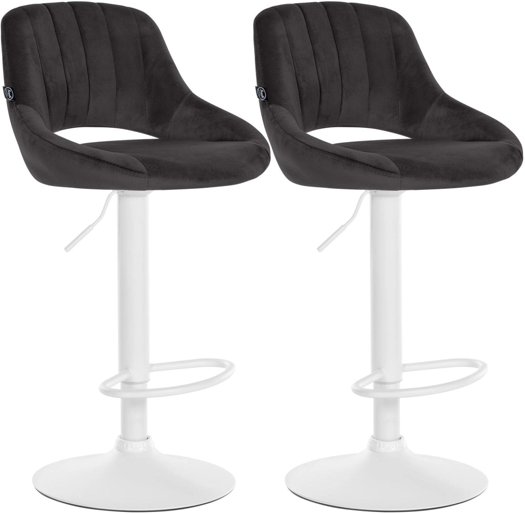 Set di 2 sgabelli da bar Milet Velvet L 6