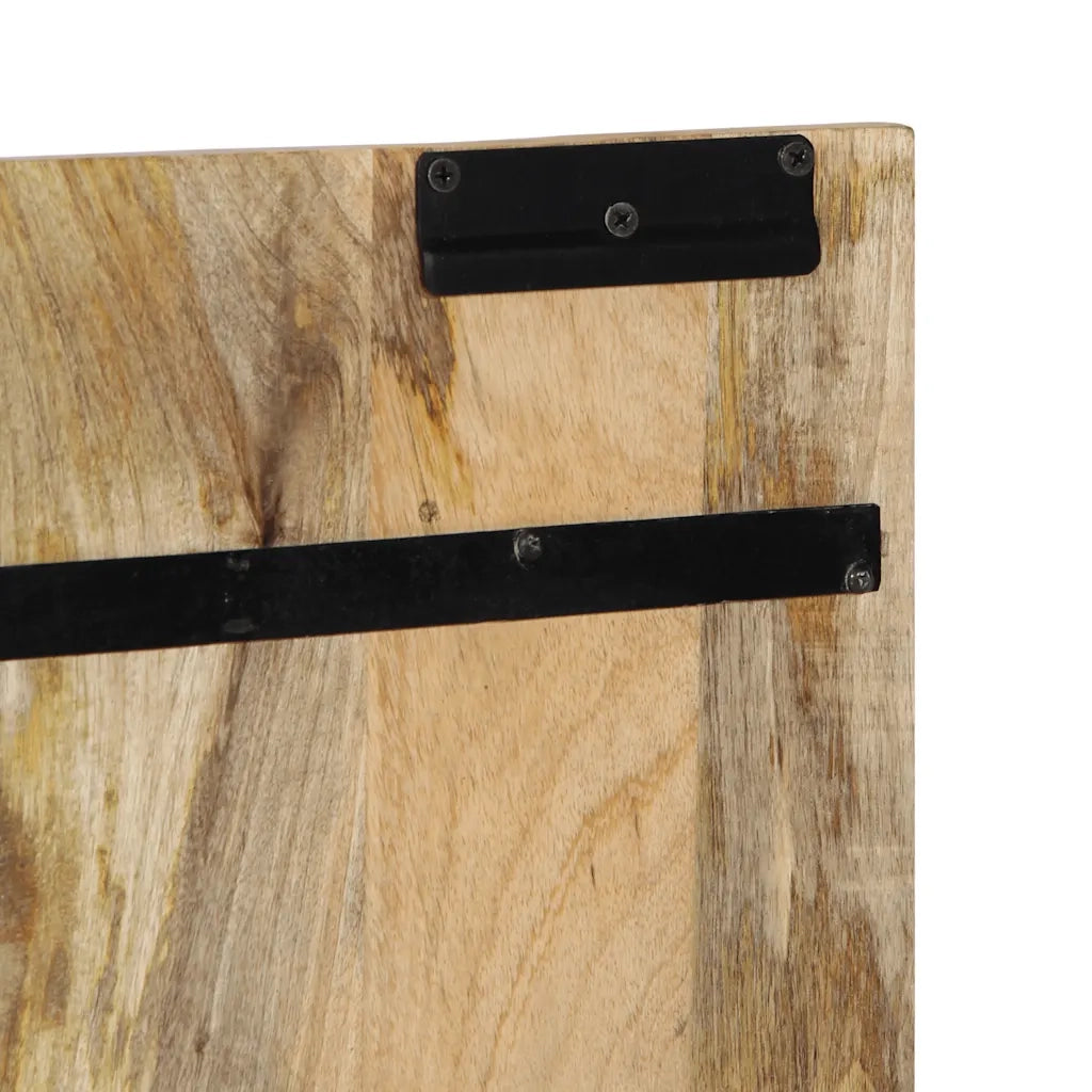 Testiera 180 cm in Legno Massello di Mango Grezzo