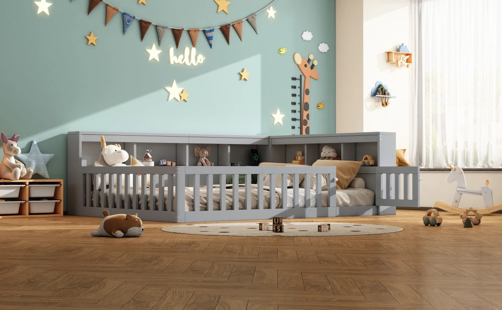 DESMIU Divano letto 140 × 200 cm 1 posto con presa, USB e vano contenitore, senza materasso, grigio